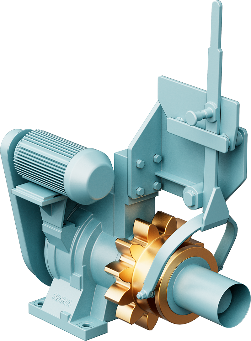 Hộp số quay trục (Turning Gear) NARA – động cơ tàu thủy, máy nén, tuabin