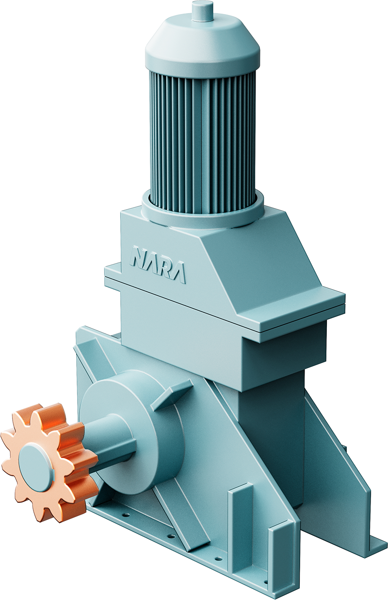 Hộp số quay trục (Turning Gear) NARA – động cơ tàu thủy, máy nén, tuabin