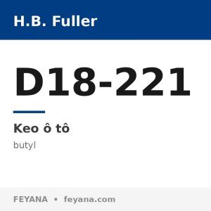 Dải butyl hai mặt H.B. Fuller D18-221 dán gắn chi tiết