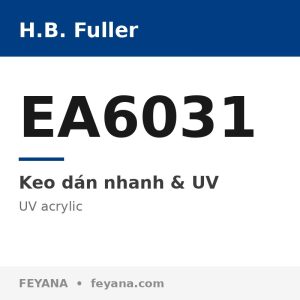 H.B. Fuller EA6031 UV Curable Adhesive for Plastics, Low Viscosity