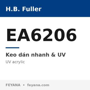 H.B. Fuller EA6206 UV Display Adhesive for TN/STN Pin Sealing, Higher Viscosity