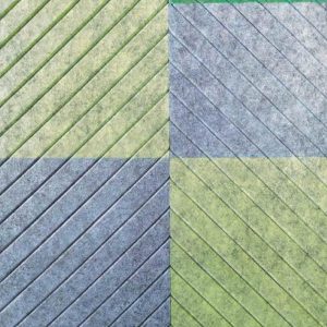 Hi-End PET 2D Acoustic Panel – Diagonal Groove