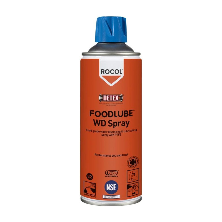 ROCOL FOODLUBE WD Water-Displacing Spray with PTFE