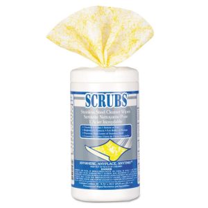 Khăn lau làm sạch inox SCRUBS Stainless Steel Cleaner Wipes