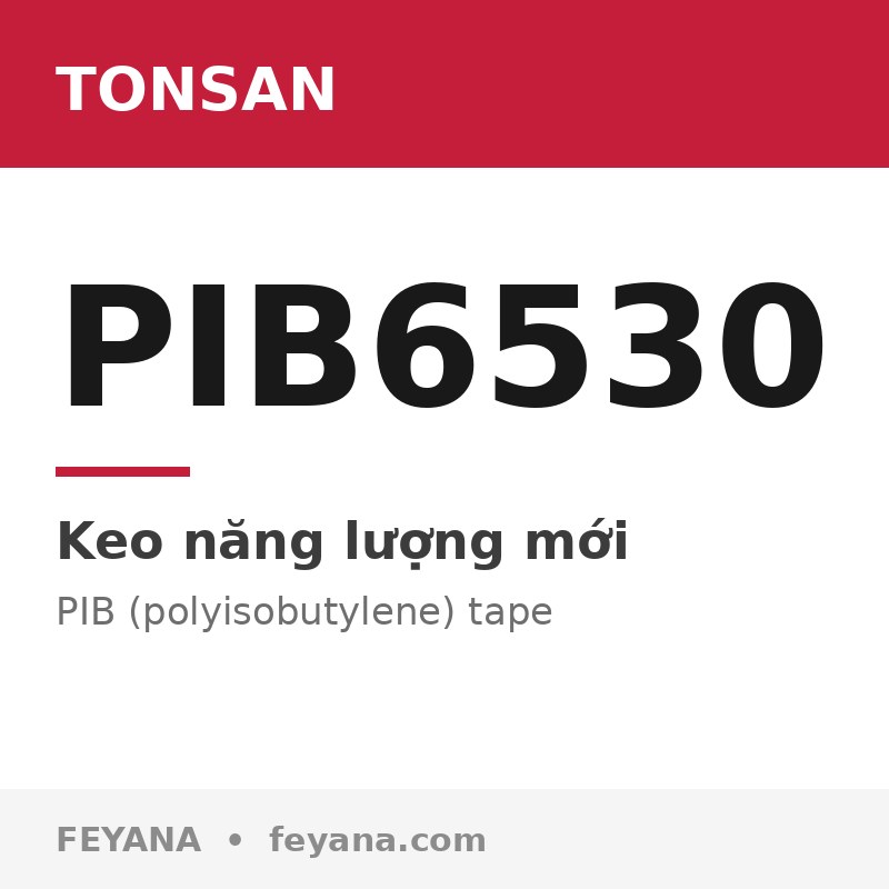 Băng keo PIB TONSAN PIB6530 làm kín lắp đặt hệ thống PV