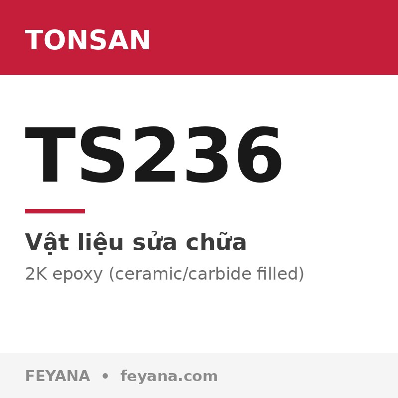 TONSAN TS236 Fast-Cure Wear-Resistant Coating, Fine Filler