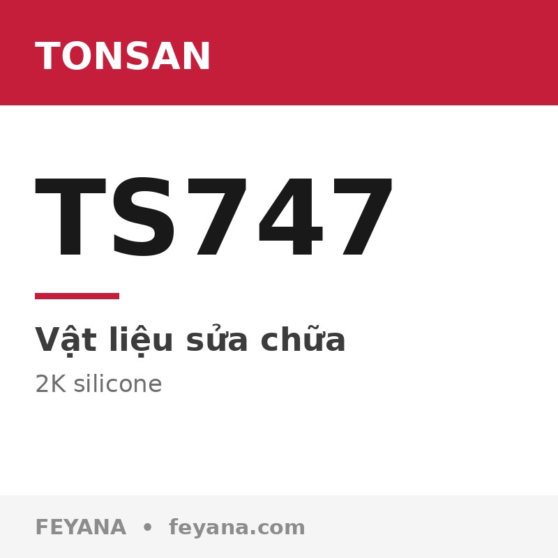 TONSAN TS747 High-Temp Silicone Sealing Putty (350℃)
