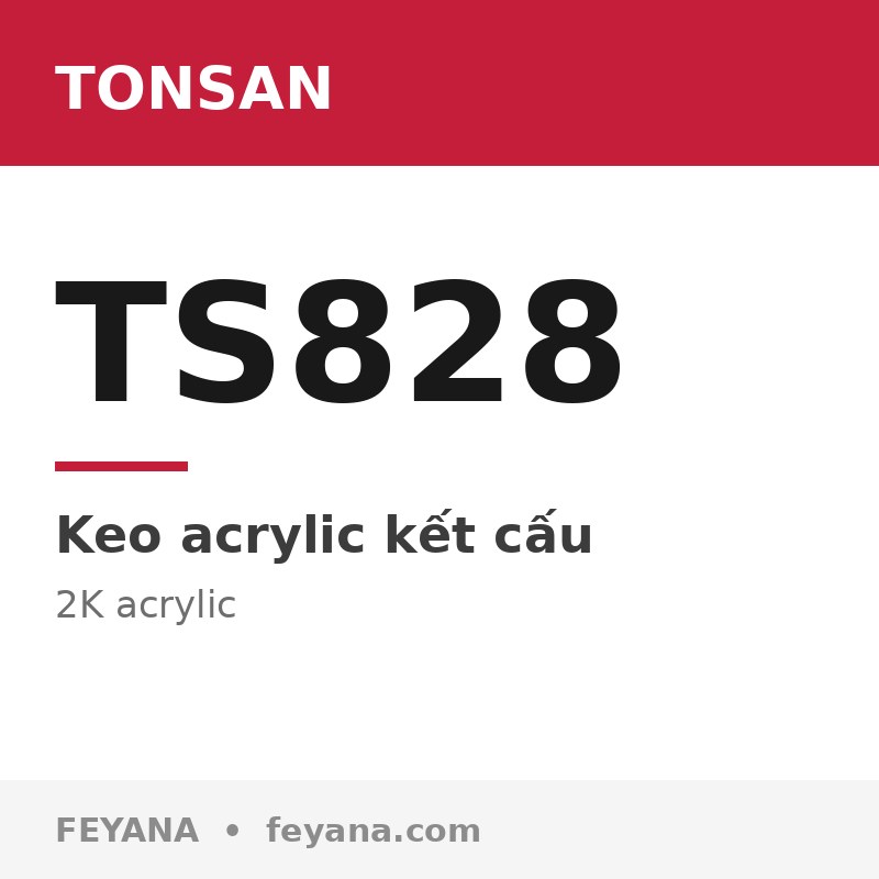 Keo acrylic kết cấu TONSAN TS828 10:1 hiệu năng cao