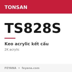 Keo acrylic kết cấu TONSAN TS828S 10:1 đóng rắn chậm