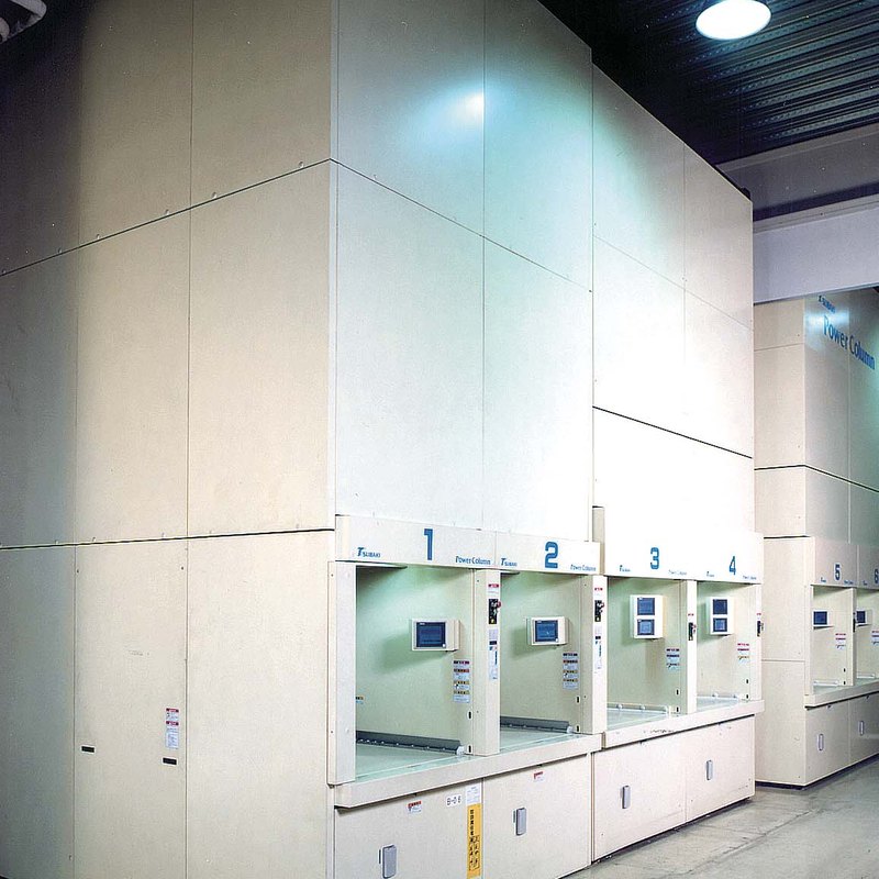 Kho đứng tự động Tsubaki Power Column (vertical lift storage)